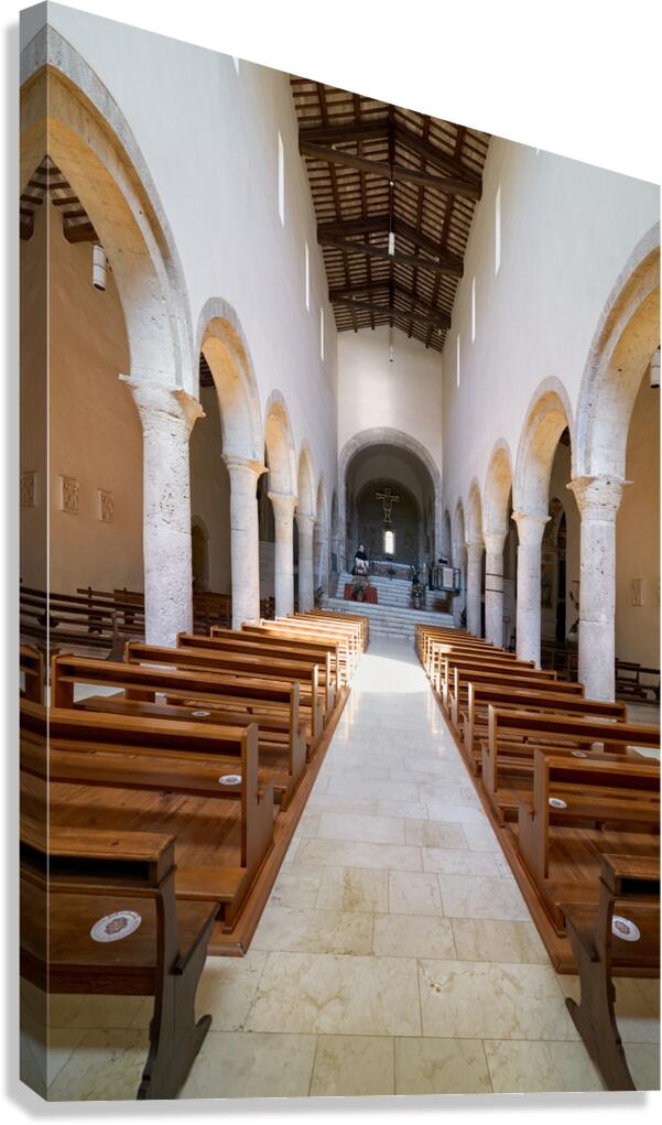 Bevagna Umbria Italy. San Michele Arcangelo church in San Silvestro square
