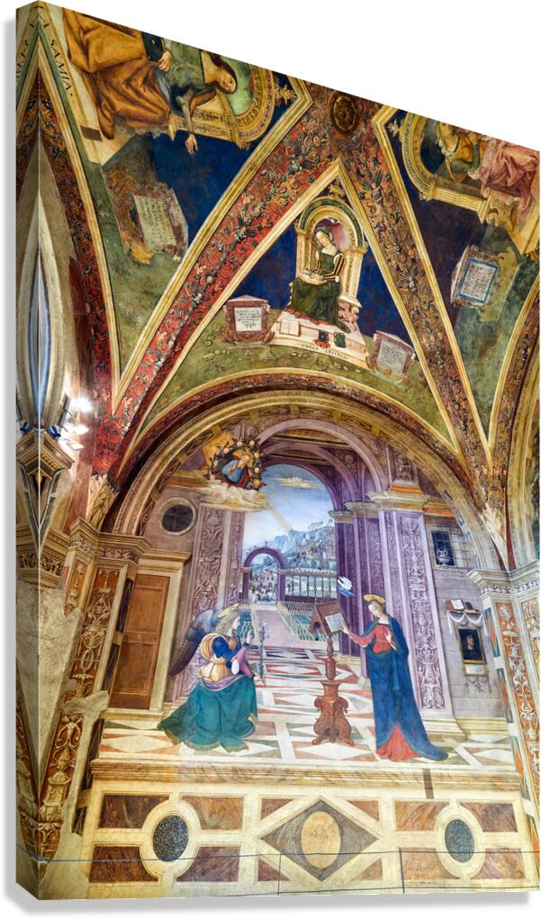 Spello Umbria Italy. Baglioni Chapel frescoed by Pinturicchio in Santa Maria Maggiore Church
