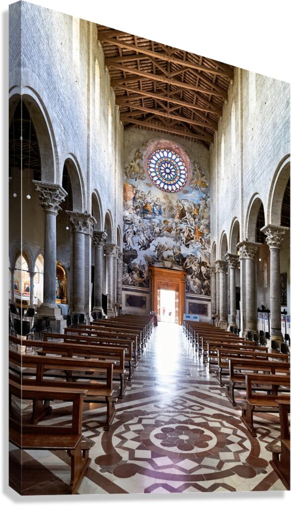 Todi Umbria Italy. Concattedrale della Santissima Annunziata. Cathedral. Frescoes