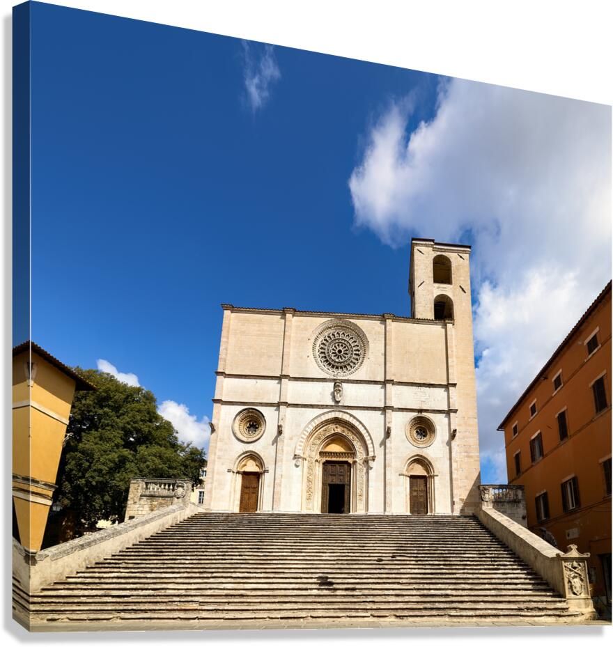 Todi Umbria Italy. Concattedrale della Santissima Annunziata. Cathedral. Piazza del Popolo
