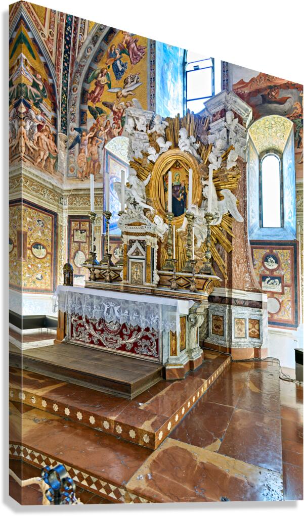 Orvieto Umbria Italy. The chapel of the Madonna di San Brizio frescoed by Fra Angelico and Benozzo Gozzoli