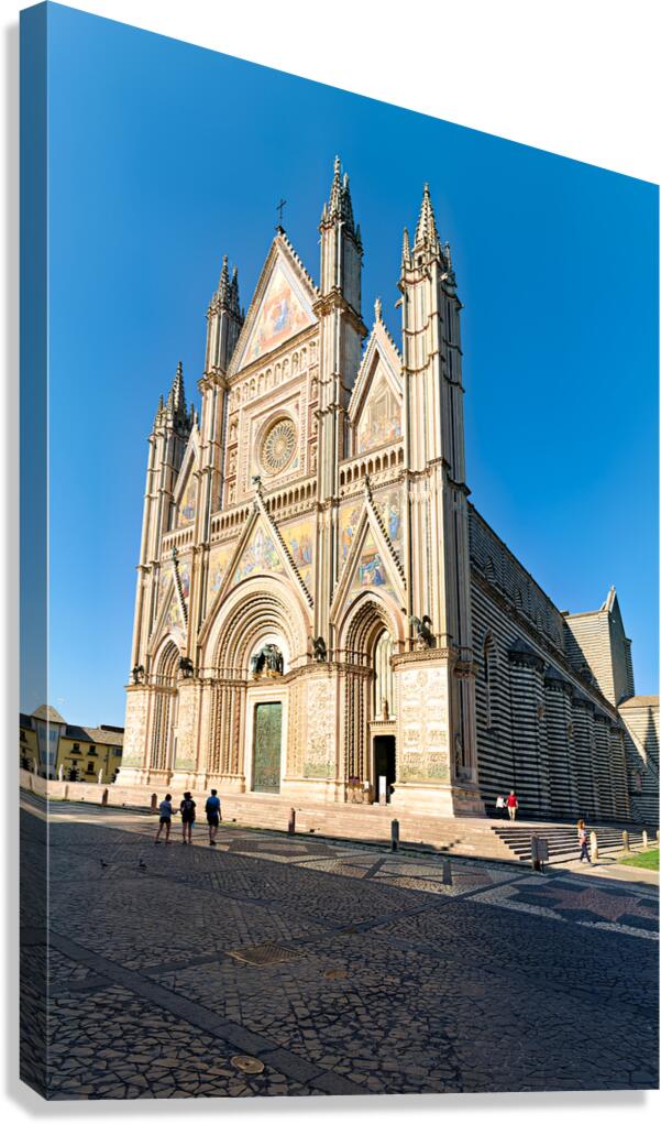 Orvieto Umbria Italy. The facade of the Cathedral