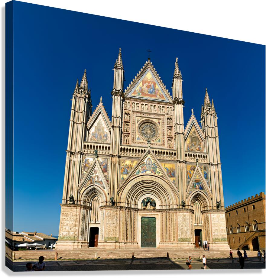 Orvieto Umbria Italy. The facade of the Cathedral