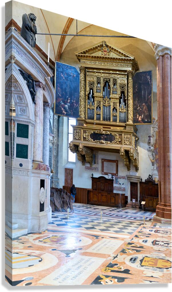 Verona Veneto Italy. Verona Cathedral Duomo di Verona. The organ