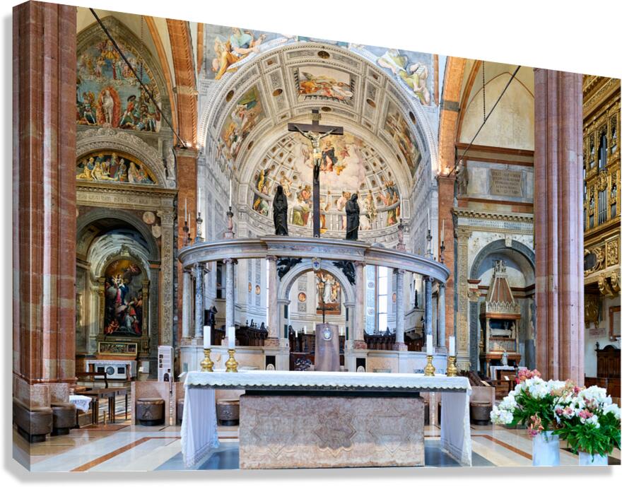 Verona Veneto Italy. Verona Cathedral Duomo di Verona. The altar