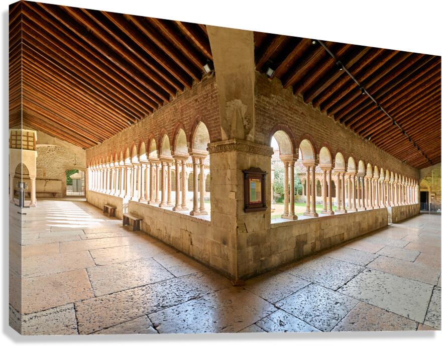 Verona Veneto Italy. The Basilica of San Zeno. The cloister