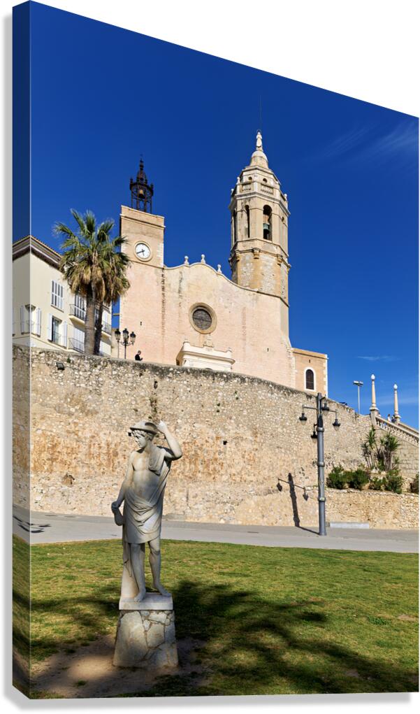 Sitges Catalunya Spain. Church esglesia de Sant Bartomeu i Santa Tecla
