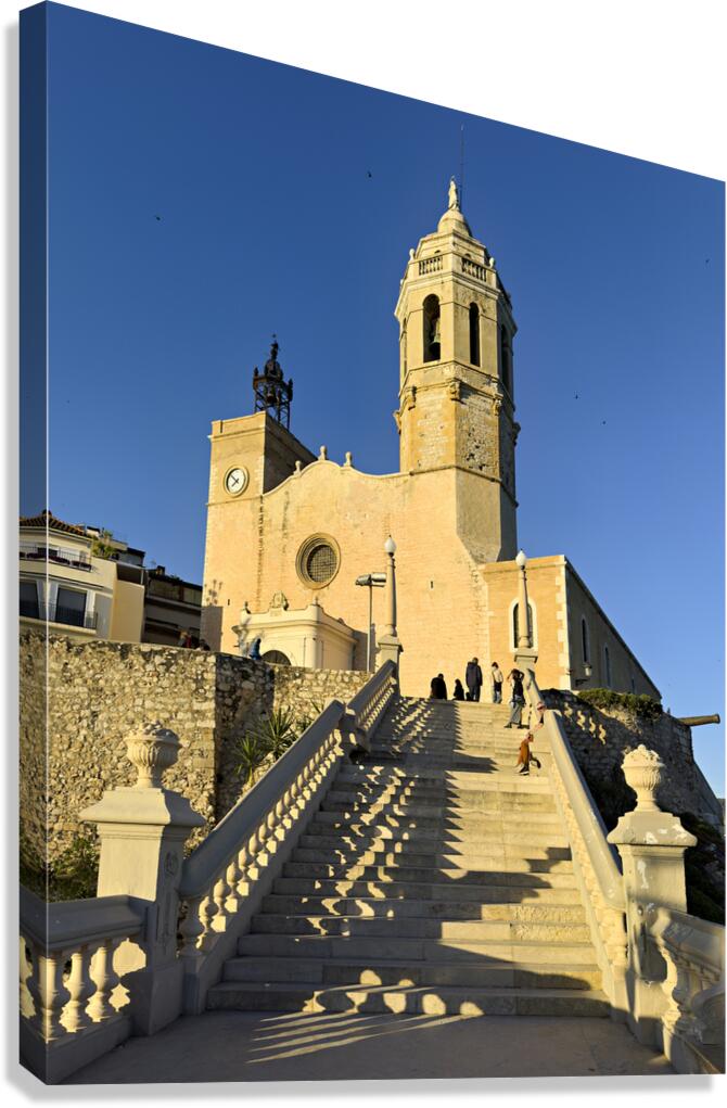 Sitges Catalunya Spain. Church esglesia de Sant Bartomeu i Santa Tecla