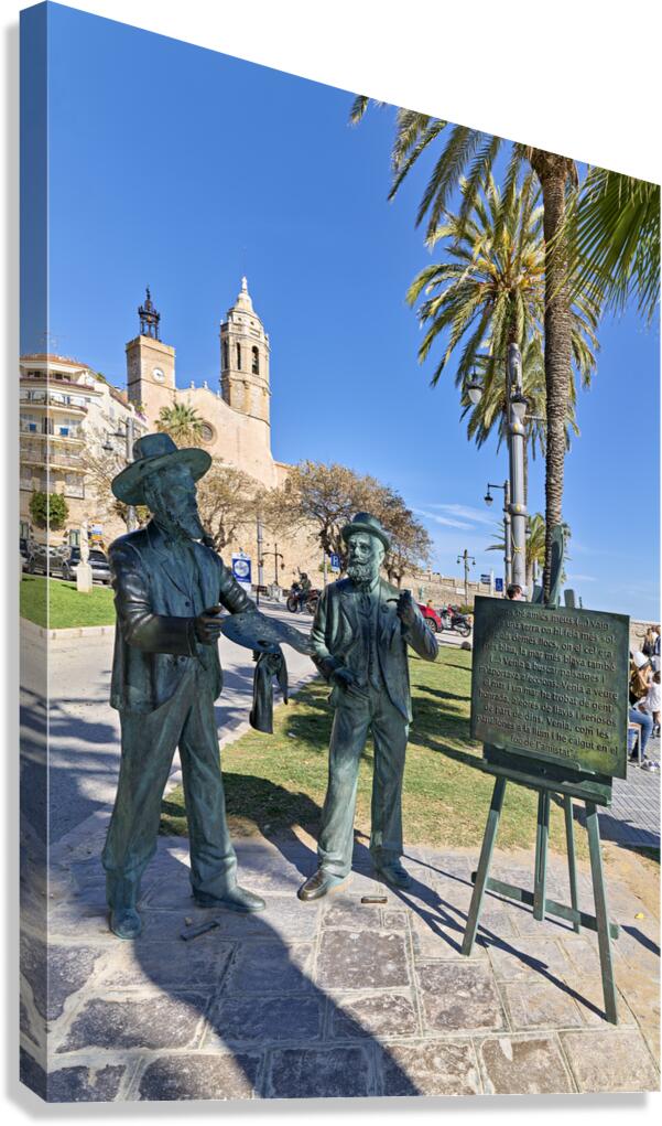 Sitges Catalunya Spain. Sculpture by Santiago Rusinol