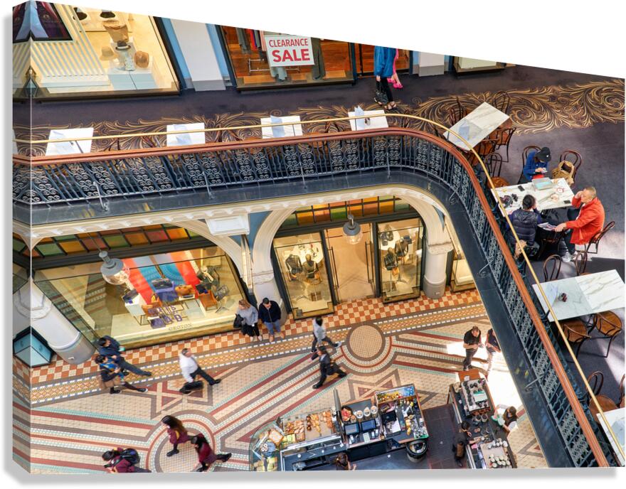 Ornate interior space of Queen Victoria Building in Sydney Austr
