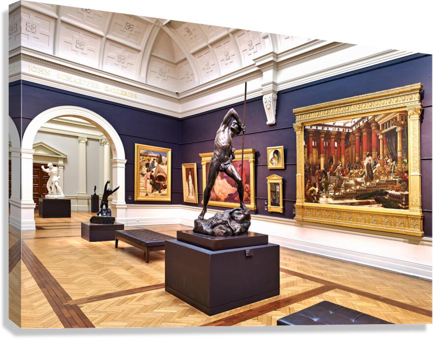 Sculptures and paintings displayed in Art Gallery of New South W