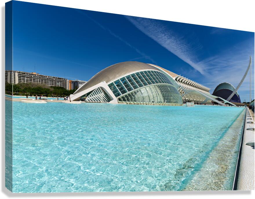 Valencia Spain features City of Arts and Sciences with Hemisferi