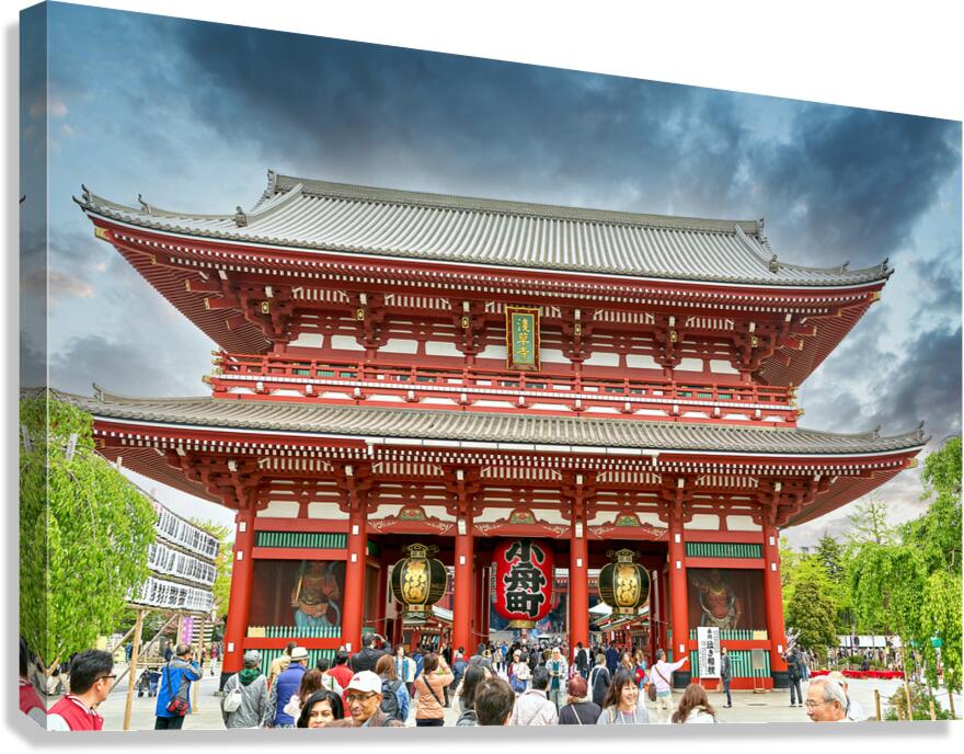 Visitors explore Senso ji Temple in Asakusa Tokyo during the da