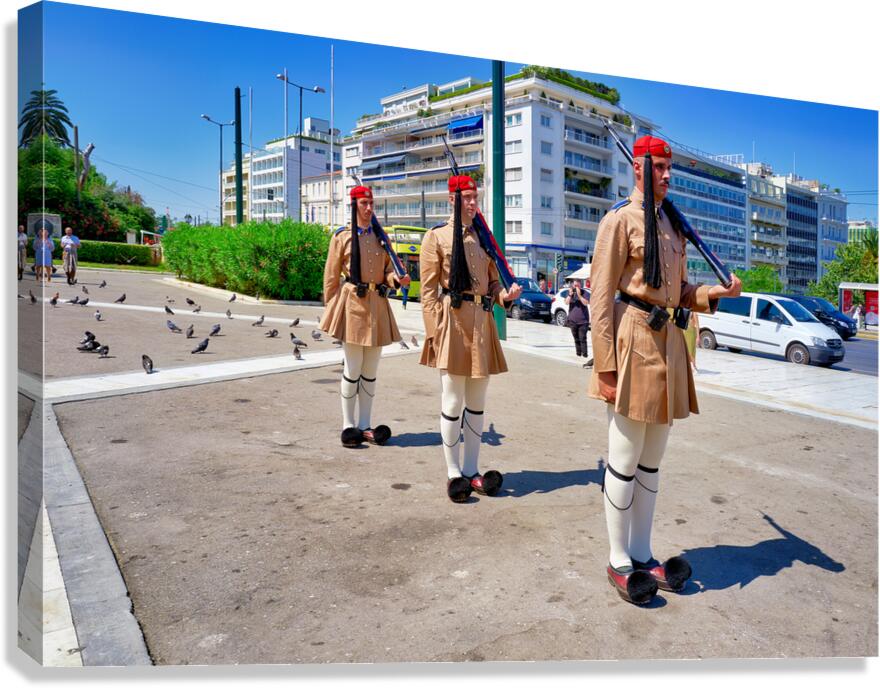 Changing of the guard ceremony in Syntagma Square in Athens