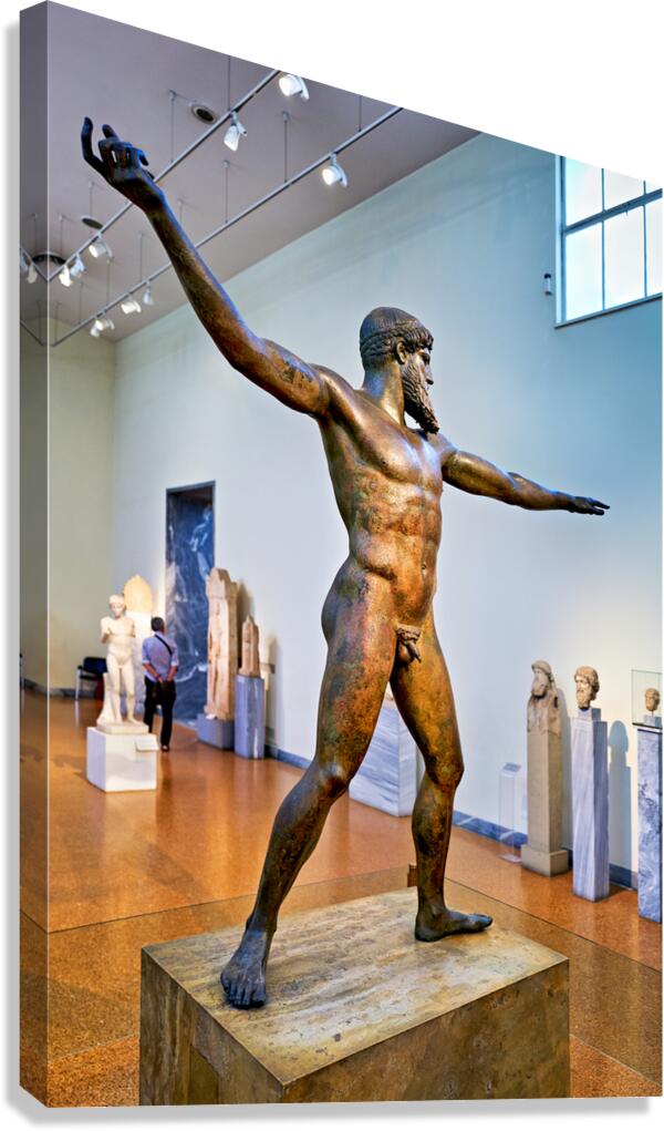 Statue at national archaeological museum in athens greece