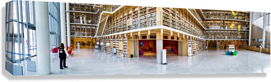 Panoramic view of the National Library in Athens Greece