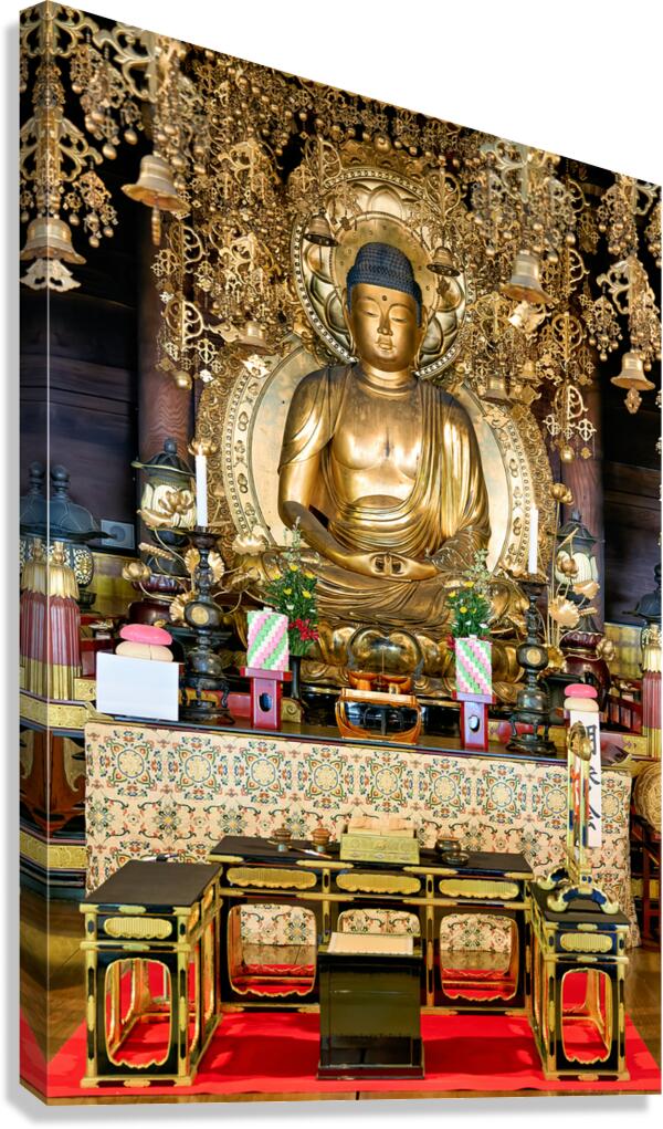 Buddha statue in Chion in temple located in Kyoto Japan