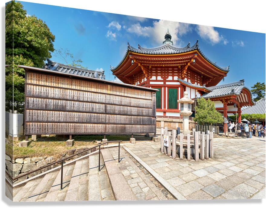 Prayers on wooden cards in Nara Japan at a temple site