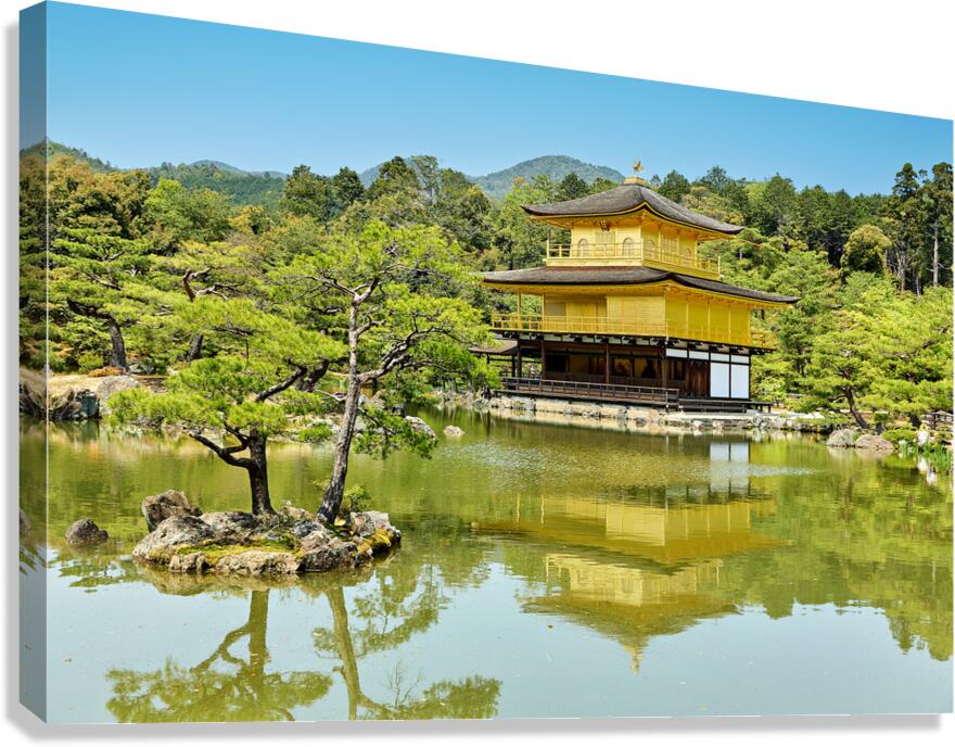 Visit Kinkaku ji Temple in Kyoto Japan during clear weather