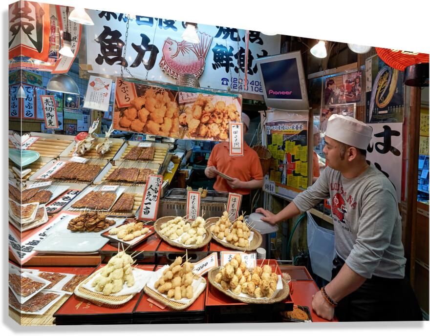 Visit to Nishiki Market for local food in Kyoto