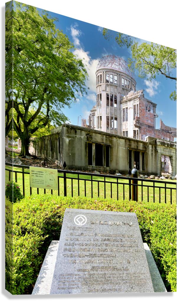Hiroshima Peace Memorial Genbaku Dome site stands after destruct