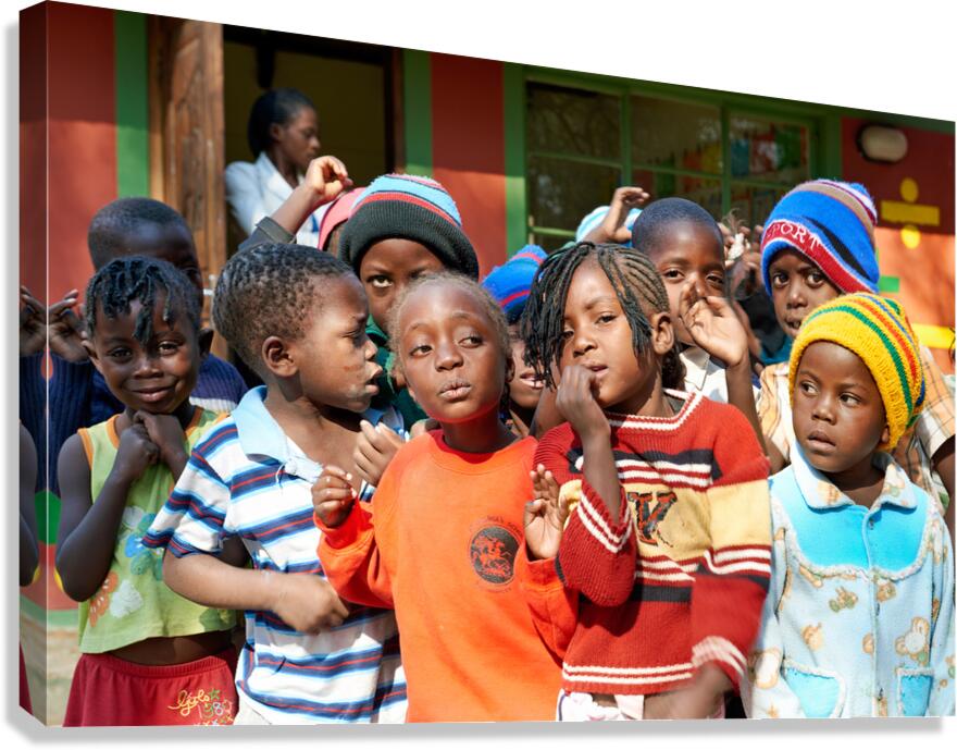 Children in classroom at school in Rundu Kavango Region of Nami