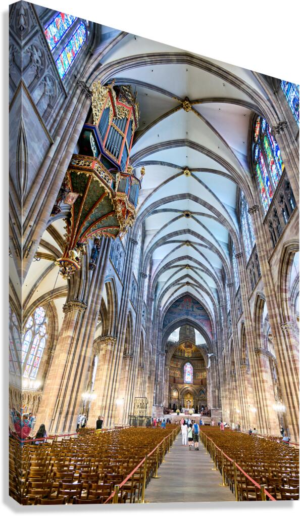Visitors explore Strasbourg Cathedral in Alsace wine route