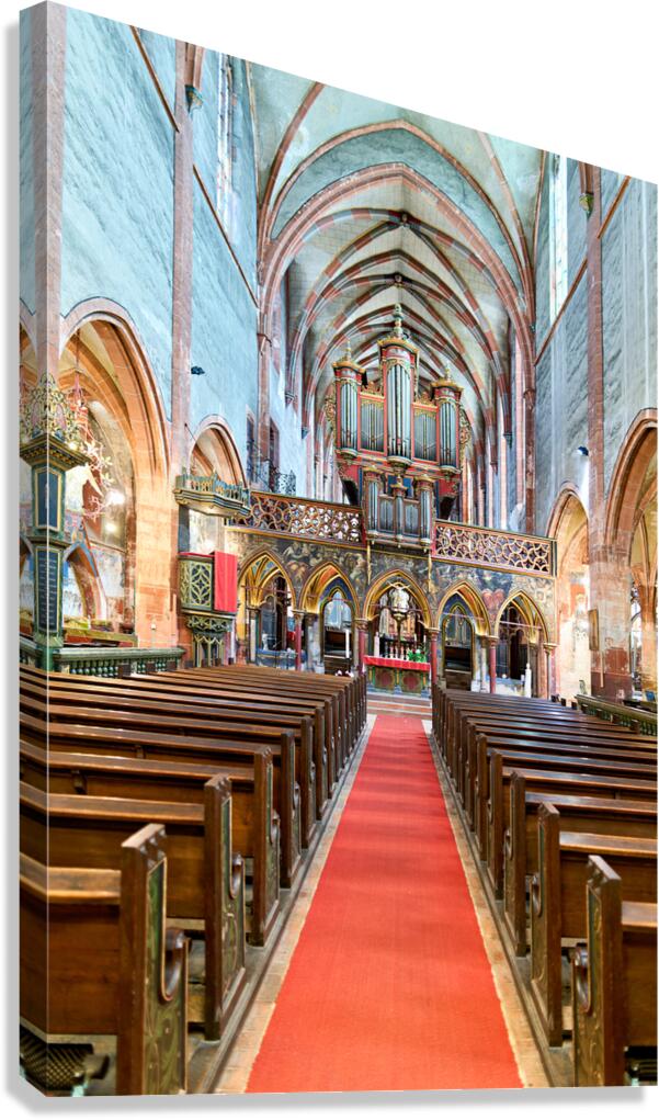 Interior view of Saint Pierre le Jeune church in Strasbourg Alsa