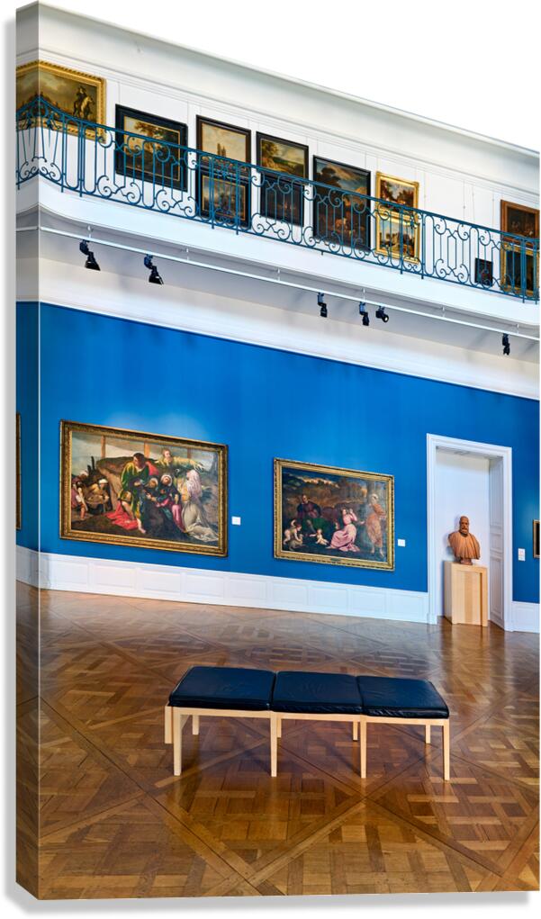 Visitors enjoy art at Palais Rohans Fine Arts Museum