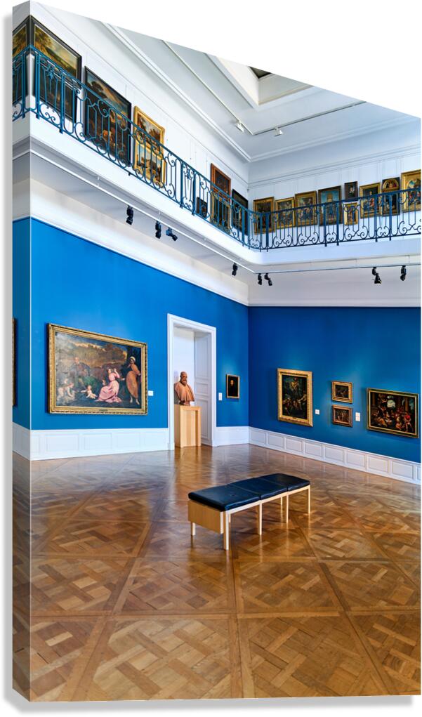 Visitors explore art at the Fine Arts Museum in Strasbourg Alsac