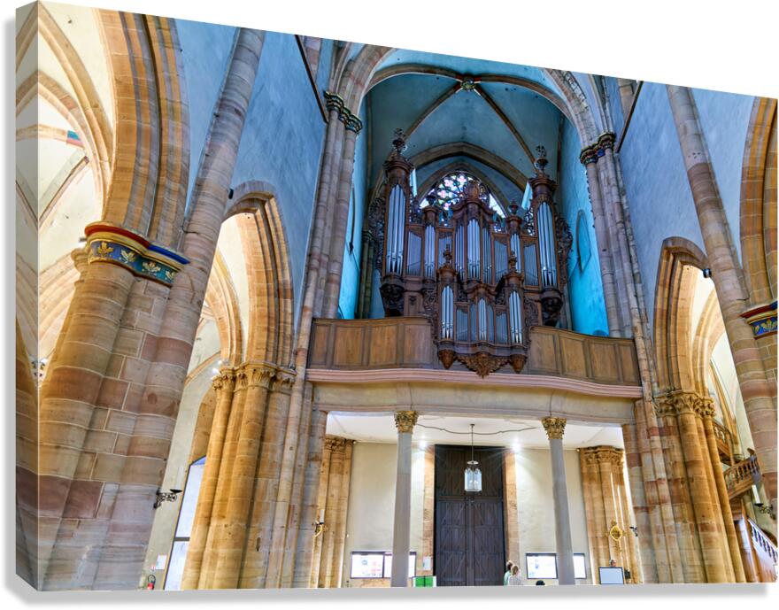 Explore St. Martin Church organ pipe in Colmar Alsace