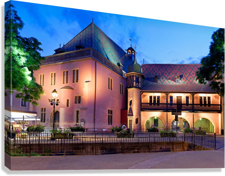 Evening at Koifhus Colmars old custom house Alsace