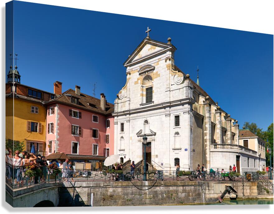 Saint Francis de Sales church in Annecy France on a sunny day
