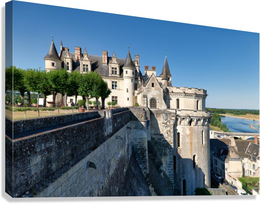 Chateau dAmboise stands tall by the Loire River in France