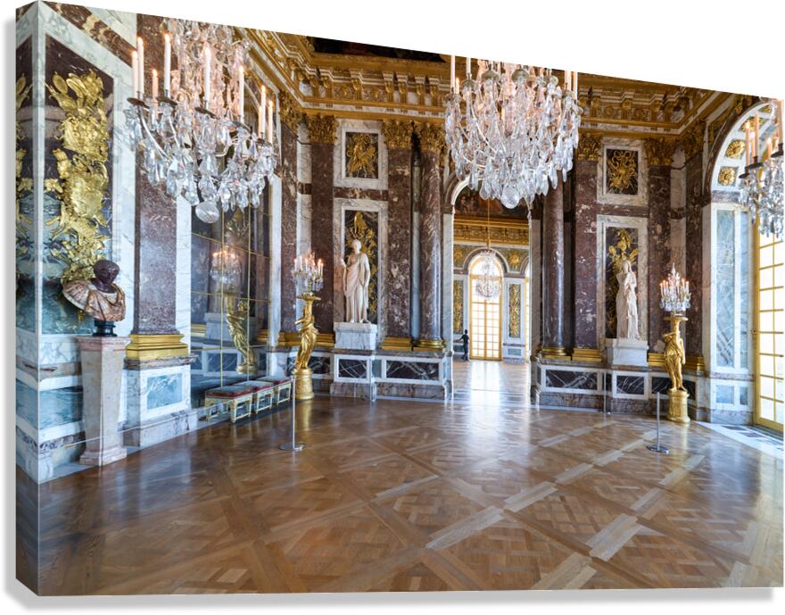 Exploring the grand interior of the Palace of Versailles in Pari