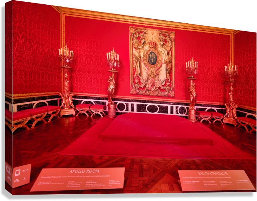 Explore apollo room in palace of versailles paris france