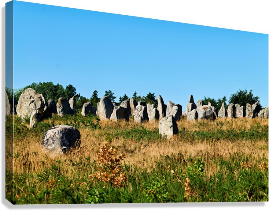 Neolithic menhir standing stones at Carnac in Brittany France