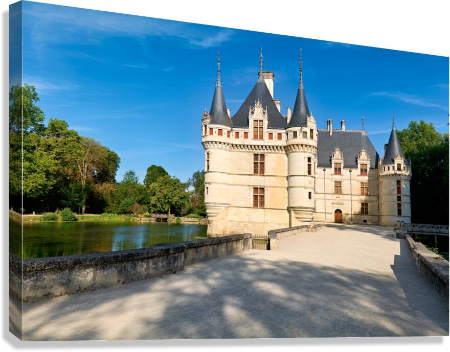 Visit Chateau dAzay le Rideau in Loire Valley France at noon