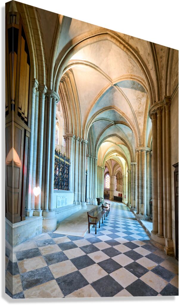 View of the interior of Abbey of Saint Etienne in Caen