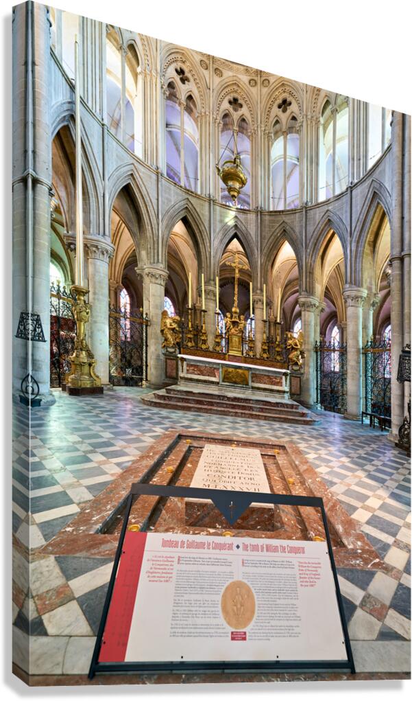 Tomb of william the conqueror in abbey of saint etienne in caen