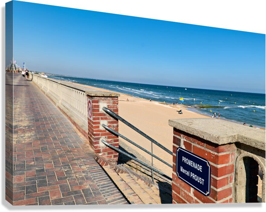 Promenade Marcel Proust in Cabourg Normandy France by the sea
