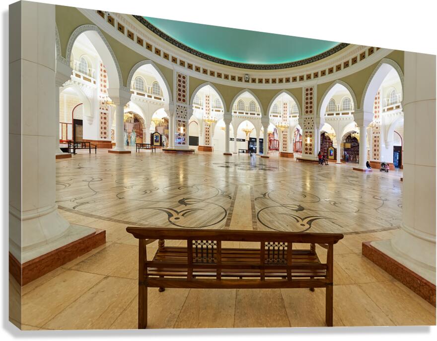 Grand hall with arches and columns in Dubai UAE invites explorat
