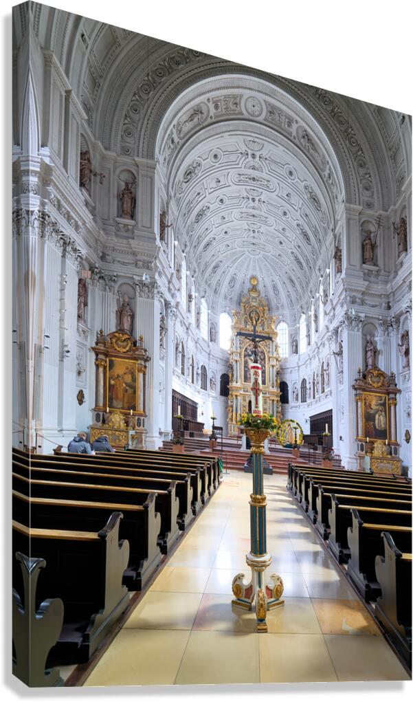 St. Michael Church interior view in Munich Bavaria Germany