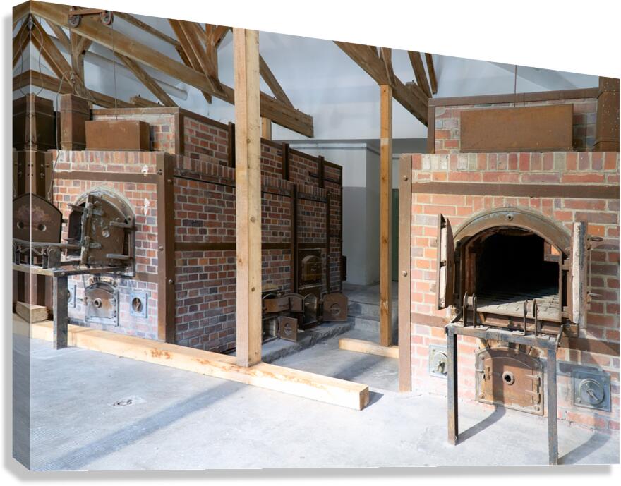 Crematorium structure at Dachau concentration camp in Munich Ger