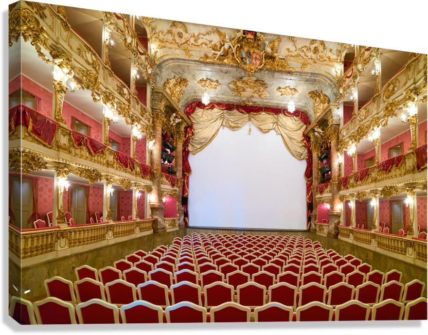Cuvillies Theatre interior in Munich showcases old architecture 