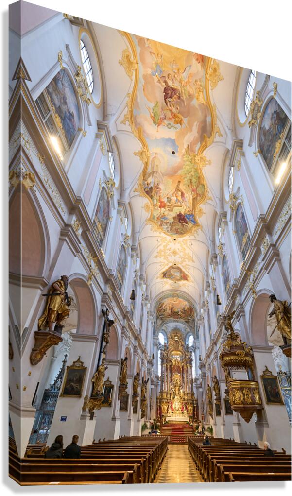 Exploring St. Peters Church in Munich Bavaria amid morning lig