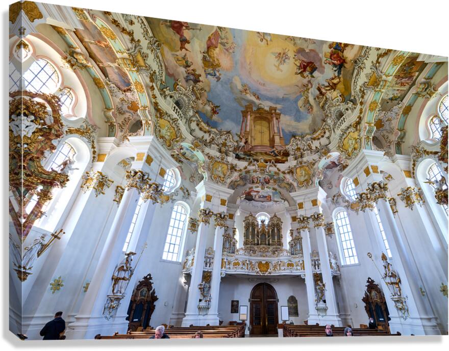 Explore Wieskirche inside worship space in Bavaria Germany