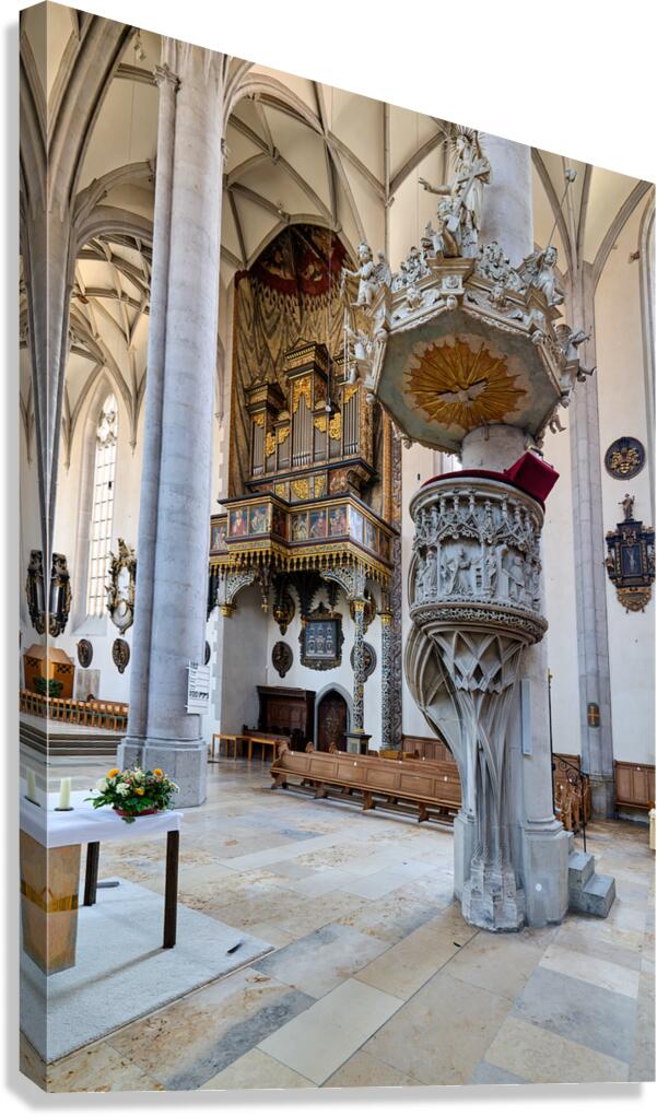 Visit to st. georgs kirche in nordlingen on the romantic road