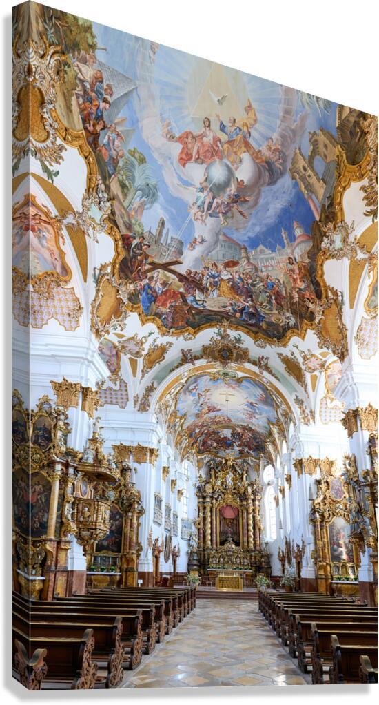 Visiting Heilig Kreuz church in Landsberg am Lech Germany