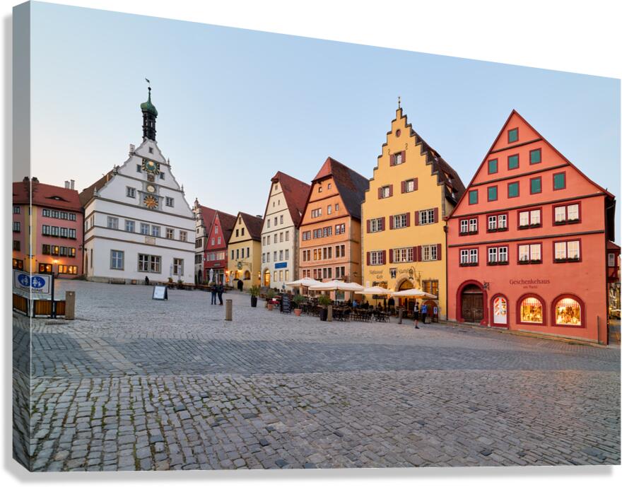 Market square in Rothenburg ob der Tauber on the Romantic Road